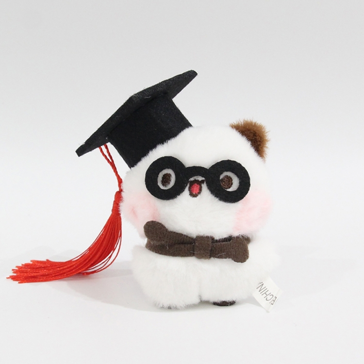 Bubu Little rabbit fur+PP cotton plush toy pendant 8x8x4cm price for 5 pcs