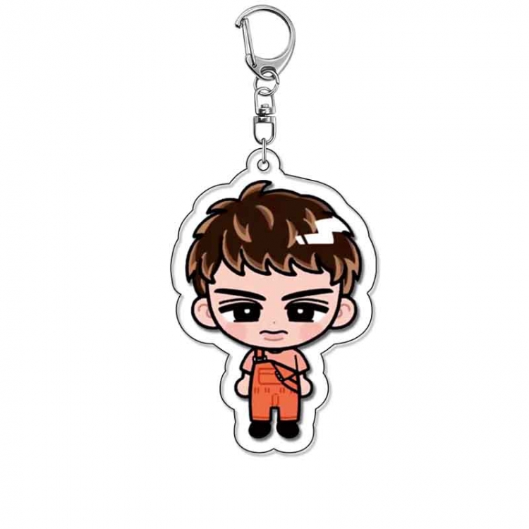 snow man Anime Acrylic Keychain Charm price for 5 pcs