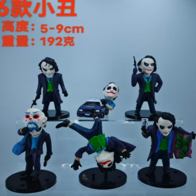 Joker Bagged Figure Decoration Model 5-9cm a set of 5