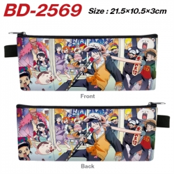 One Piece Anime PU Leather Zip...