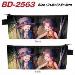 One Piece Anime PU Leather Zip...