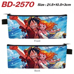 One Piece Anime PU Leather Zip...