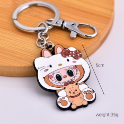 LABUBU Anime cartoon metal nec...
