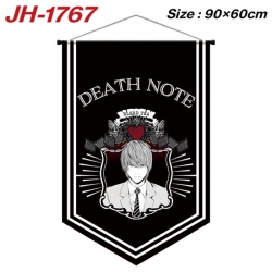 Death note Anime peripheral full-color printing with hanging rope flag 90X60CM