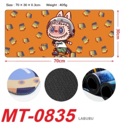 Labubu Anime peripheral lock edge mouse pad 70X30cm