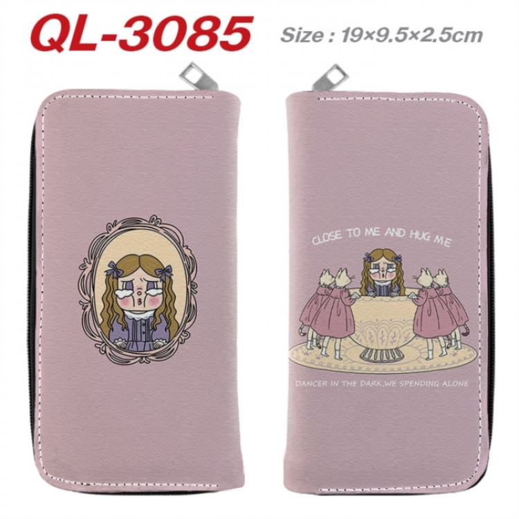 Cry Baby  Anime peripheral PU leather full-color long zippered wallet 19.5x9.5x2.5cm