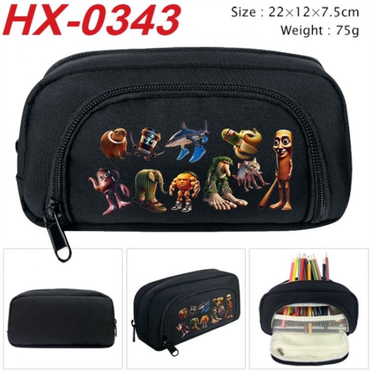 The Book of Mountains and Seas Anime 3D pencil case with insulation layer Pencil Bag 22X15X7.5CM