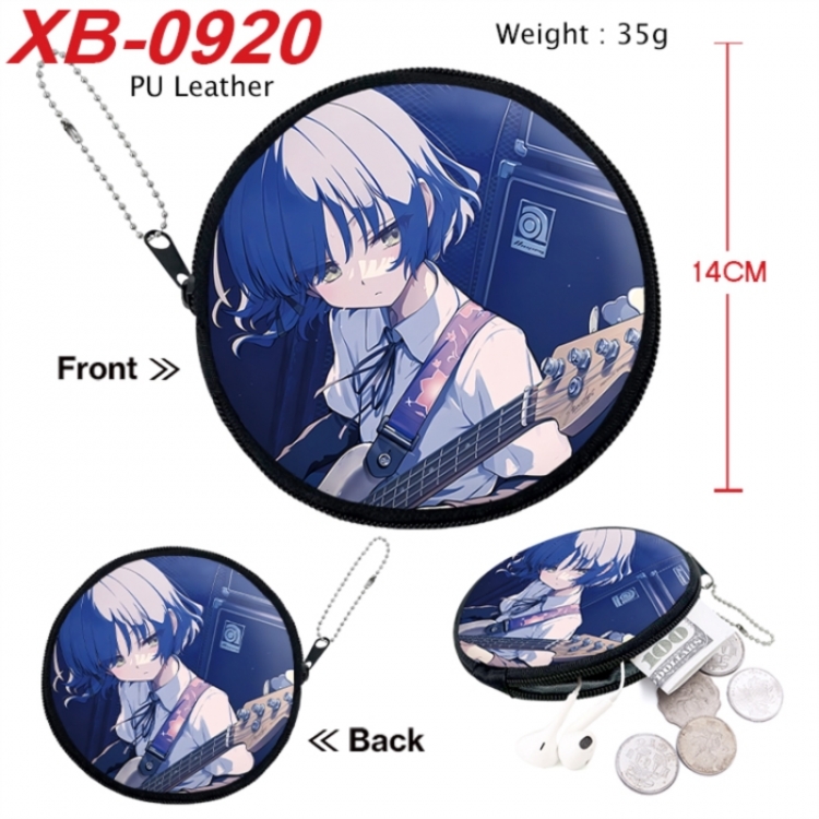 BOCCHI THE ROCK! Anime PU leather material circular zipper zero wallet 14cm