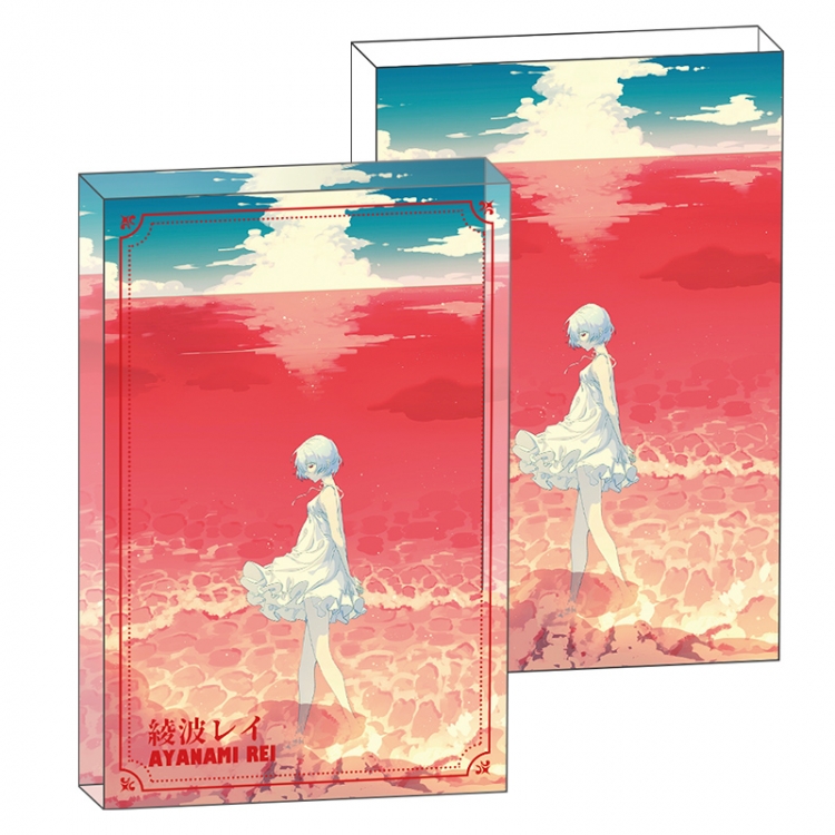 Evan Anime game acrylic card brick desktop decoration 8X12X1.2cm