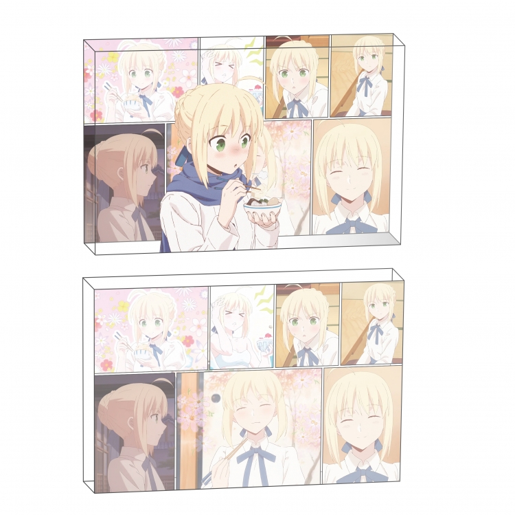 FATE Anime game acrylic card brick desktop decoration 8X12X1.2cm