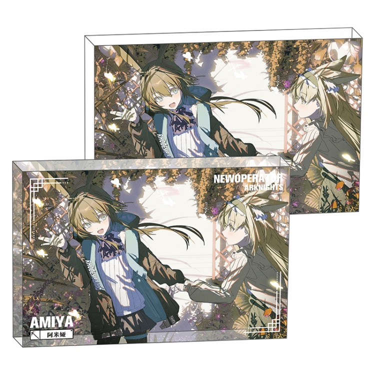 Arknights Anime game acrylic card brick desktop decoration 8X12X1.2cm