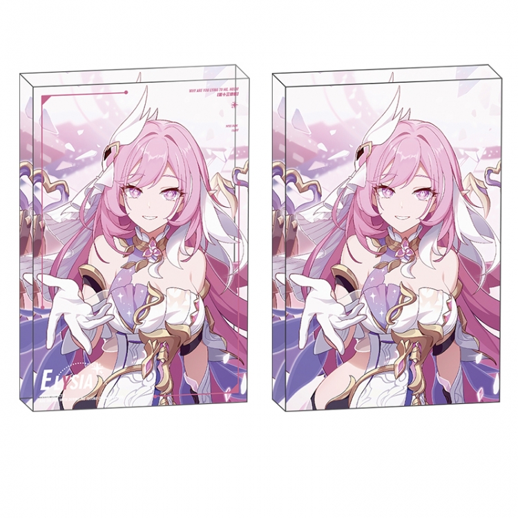 Collapse 3 Anime game acrylic card brick desktop decoration 8X12X1.2cm