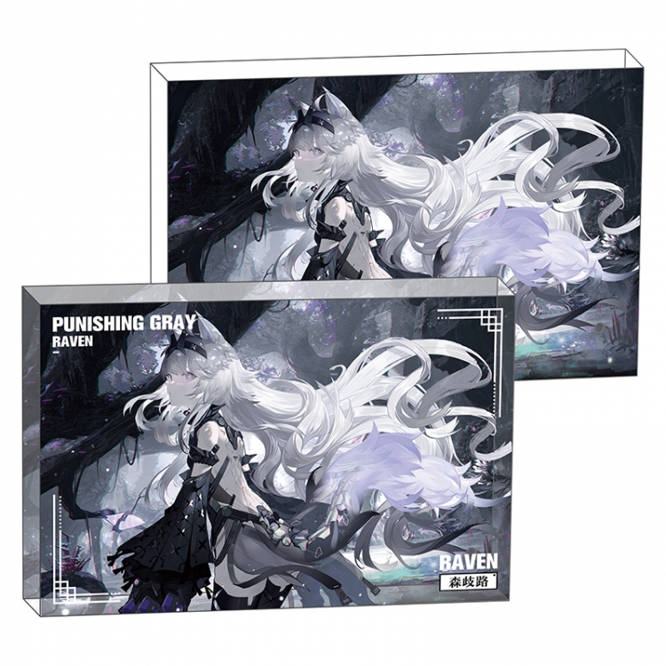 Zhan Shuang Pamish Anime game acrylic card brick desktop decoration 8X12X1.2cm