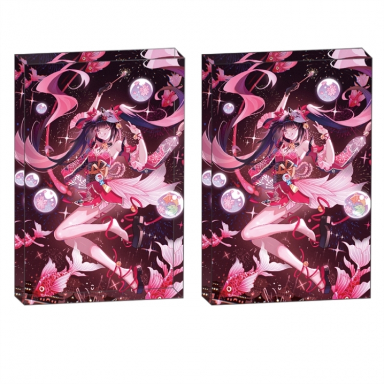 Naruto Anime game acrylic card brick desktop decoration 8X12X1.2cm