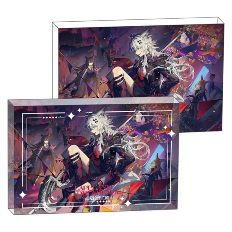 Arknights Anime game acrylic card brick desktop decoration 8X12X1.2cm