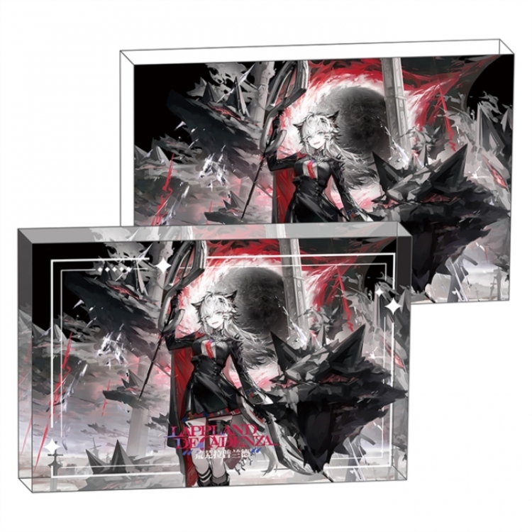 Arknights Anime game acrylic card brick desktop decoration 8X12X1.2cm