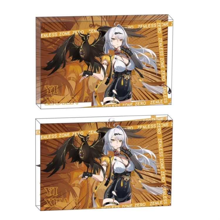 Zenless Zone Zero  Anime game acrylic card brick desktop decoration 8X12X1.2cm