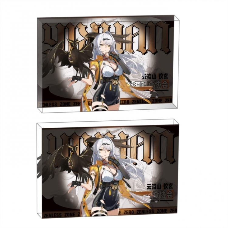 Zenless Zone Zero  Anime game acrylic card brick desktop decoration 8X12X1.2cm