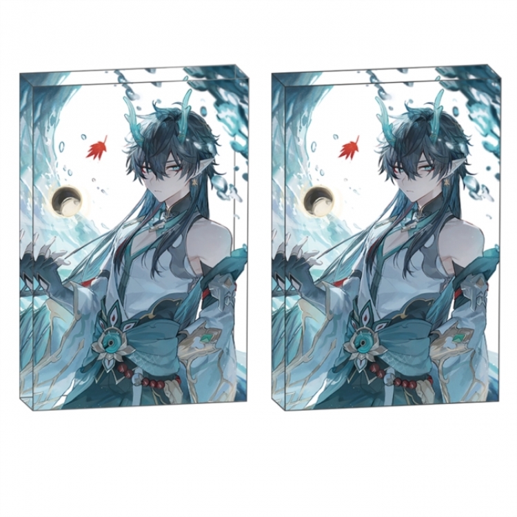 Honkai:StarRail Anime game acrylic card brick desktop decoration 8X12X1.2cm