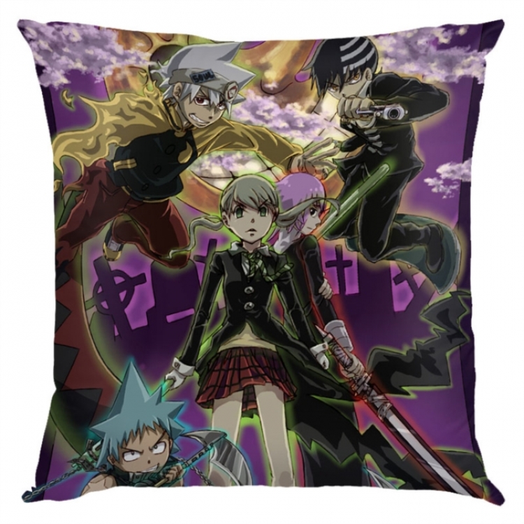 Soul Eater Anime square full-color pillow cushion 45X45CM NO FILLING 