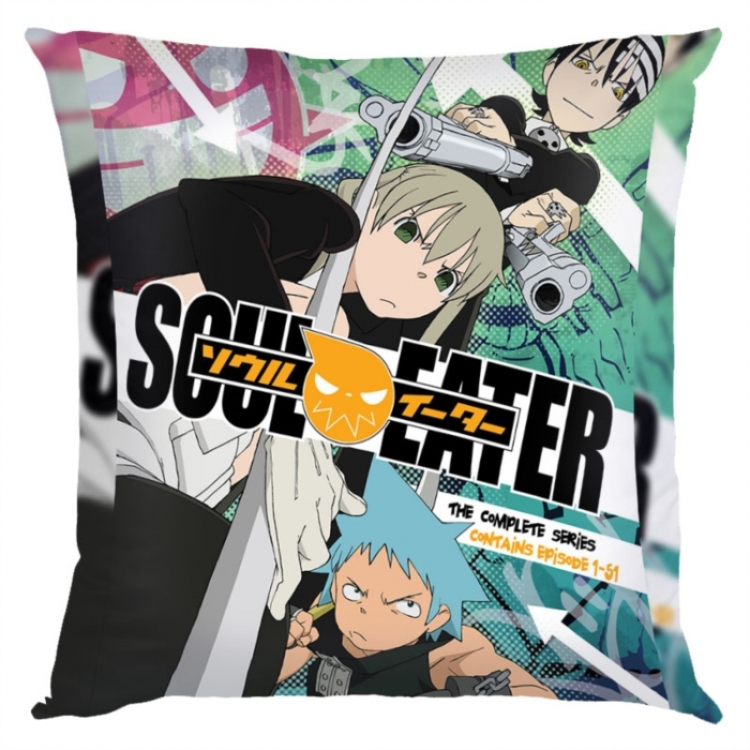 Soul Eater Anime square full-color pillow cushion 45X45CM NO FILLING 