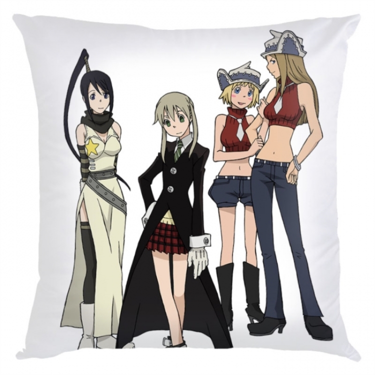 Soul Eater Anime square full-color pillow cushion 45X45CM NO FILLING 