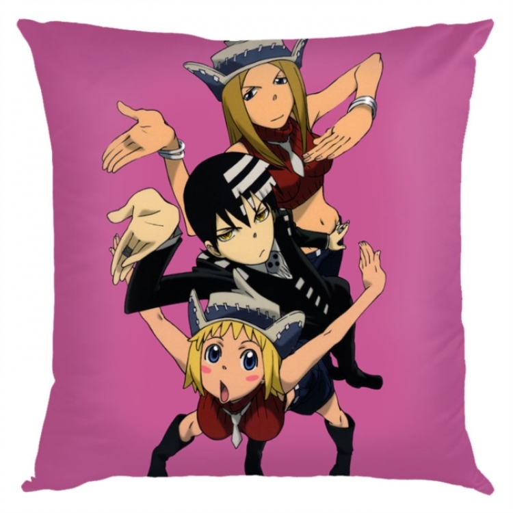 Soul Eater Anime square full-color pillow cushion 45X45CM NO FILLING 