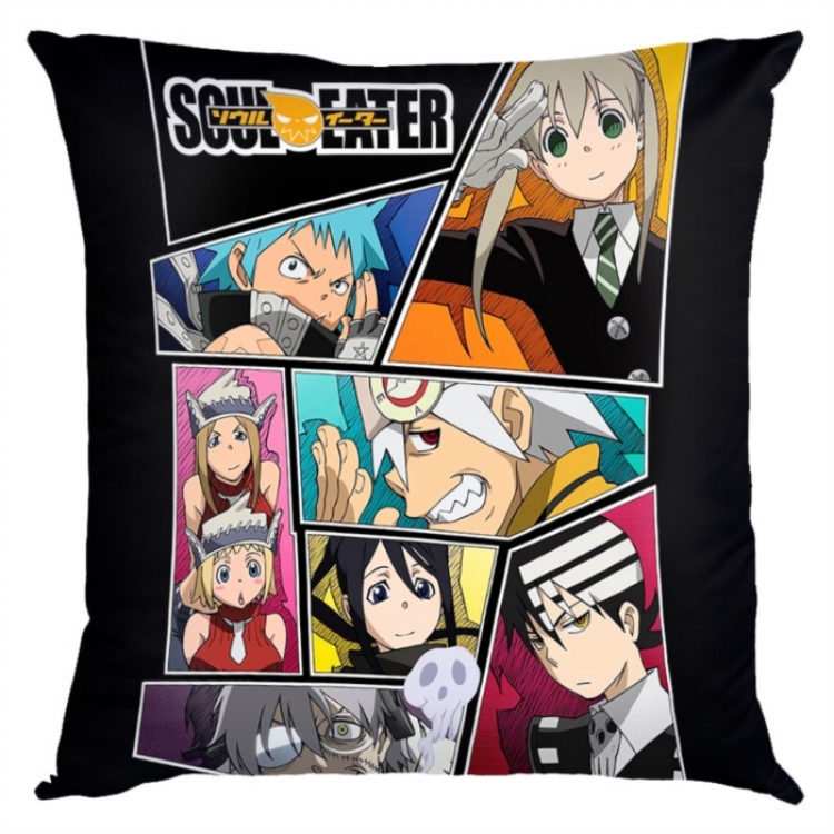 Soul Eater Anime square full-color pillow cushion 45X45CM NO FILLING 