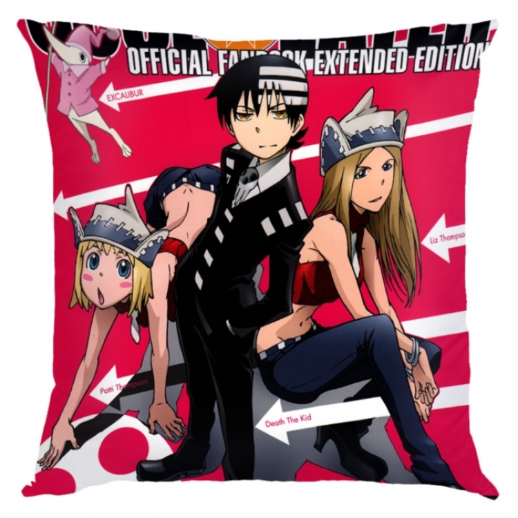 Soul Eater Anime square full-color pillow cushion 45X45CM NO FILLING 