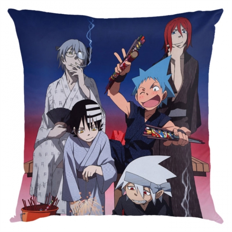 Soul Eater Anime square full-color pillow cushion 45X45CM NO FILLING 