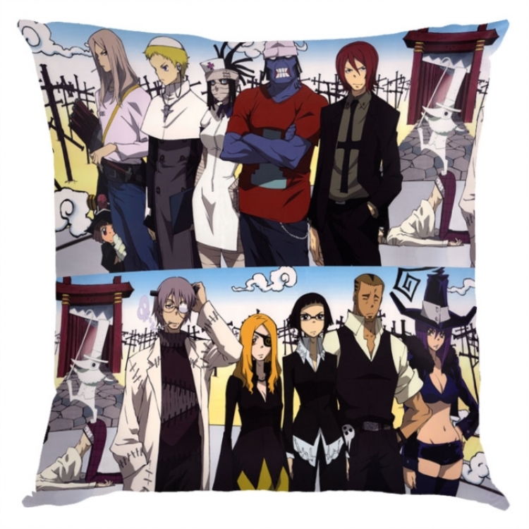 Soul Eater Anime square full-color pillow cushion 45X45CM NO FILLING 