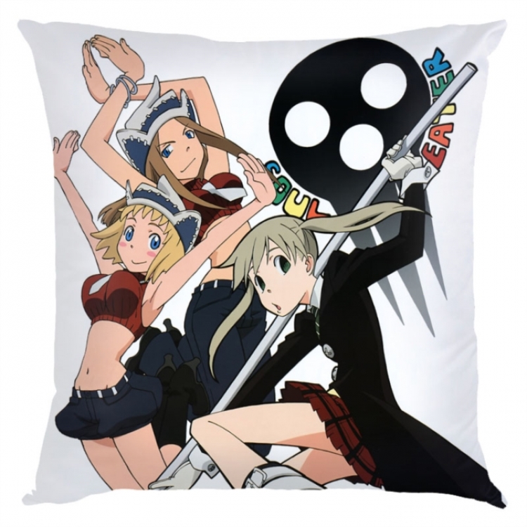 Soul Eater Anime square full-color pillow cushion 45X45CM NO FILLING 