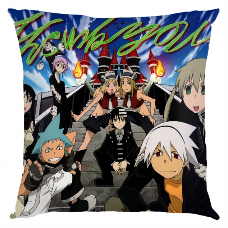 Soul Eater Anime square full-color pillow cushion 45X45CM NO FILLING 