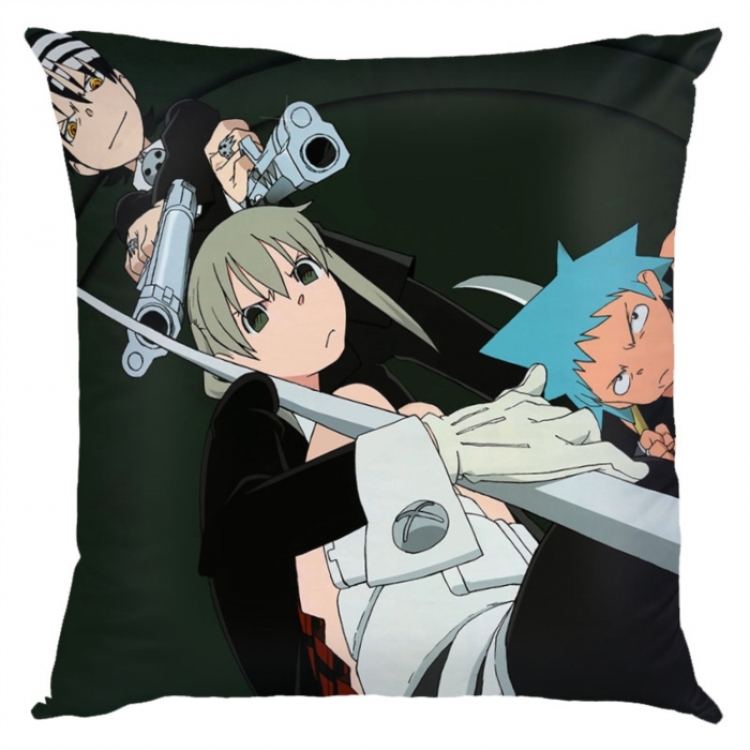 Soul Eater Anime square full-color pillow cushion 45X45CM NO FILLING 