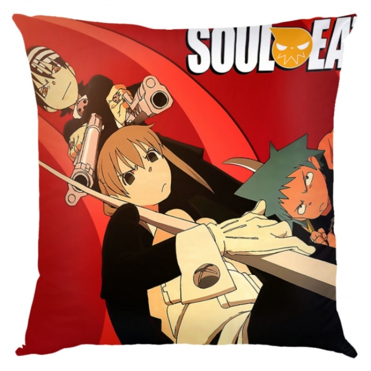 Soul Eater Anime square full-color pillow cushion 45X45CM NO FILLING 