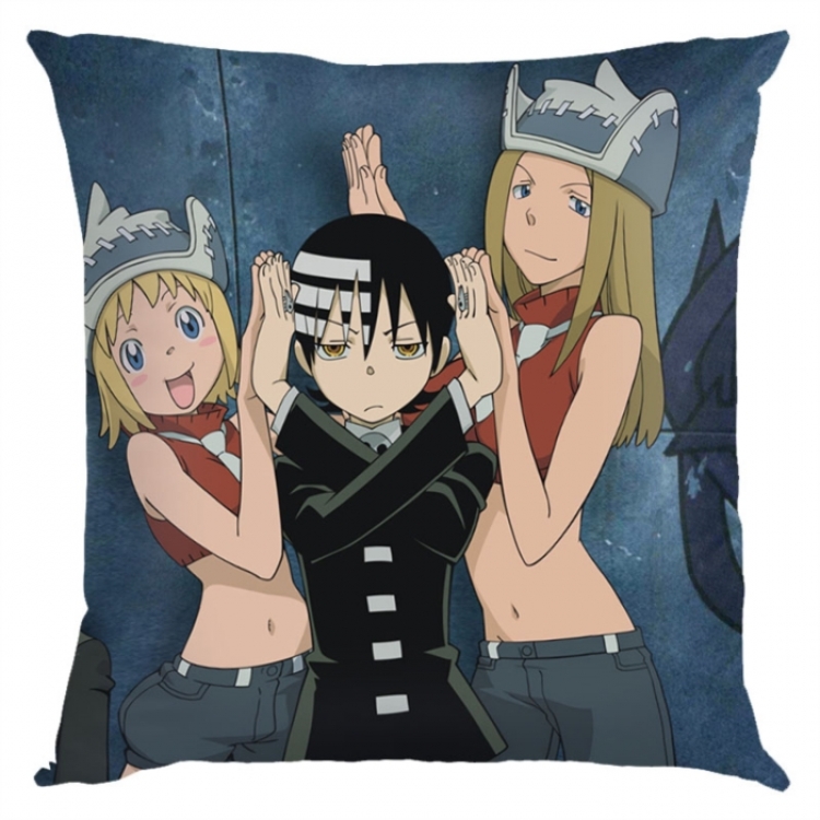 Soul Eater Anime square full-color pillow cushion 45X45CM NO FILLING 