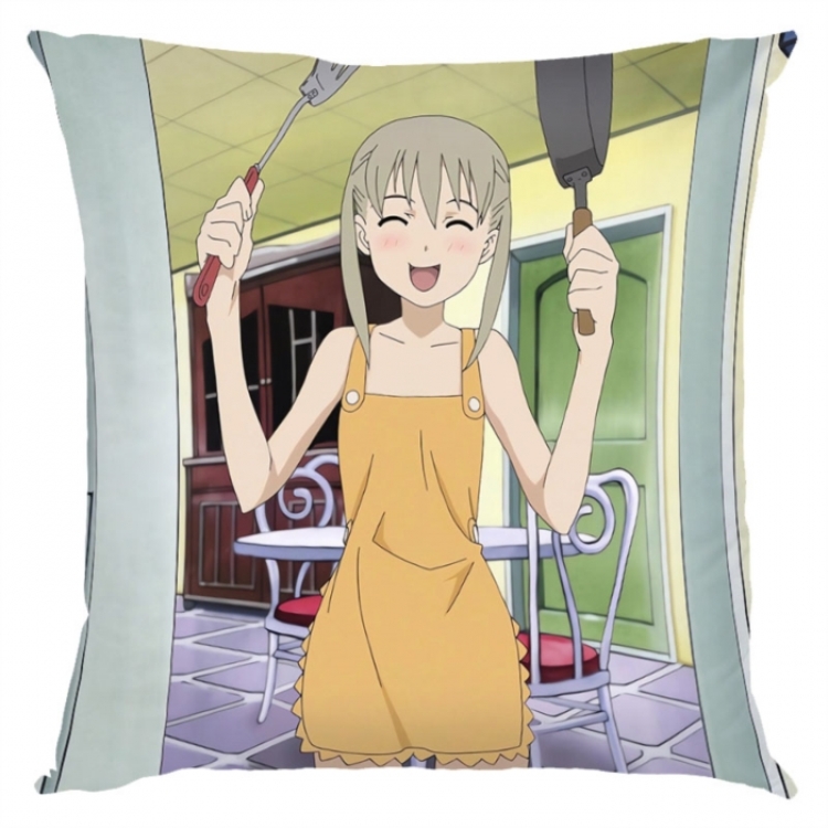 Soul Eater Anime square full-color pillow cushion 45X45CM NO FILLING 
