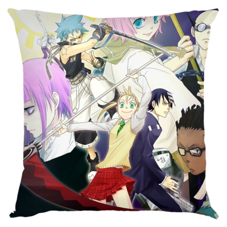 Soul Eater Anime square full-color pillow cushion 45X45CM NO FILLING 