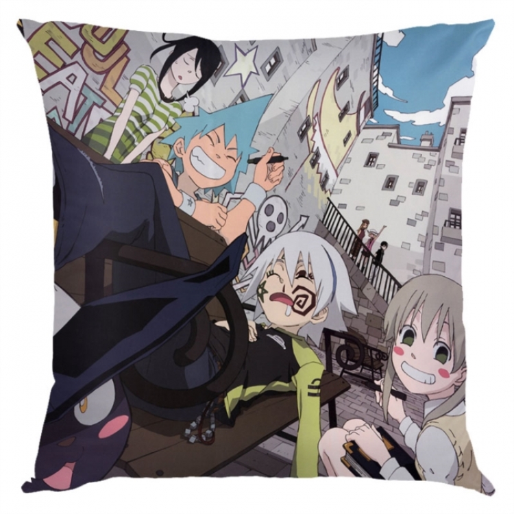 Soul Eater Anime square full-color pillow cushion 45X45CM NO FILLING 