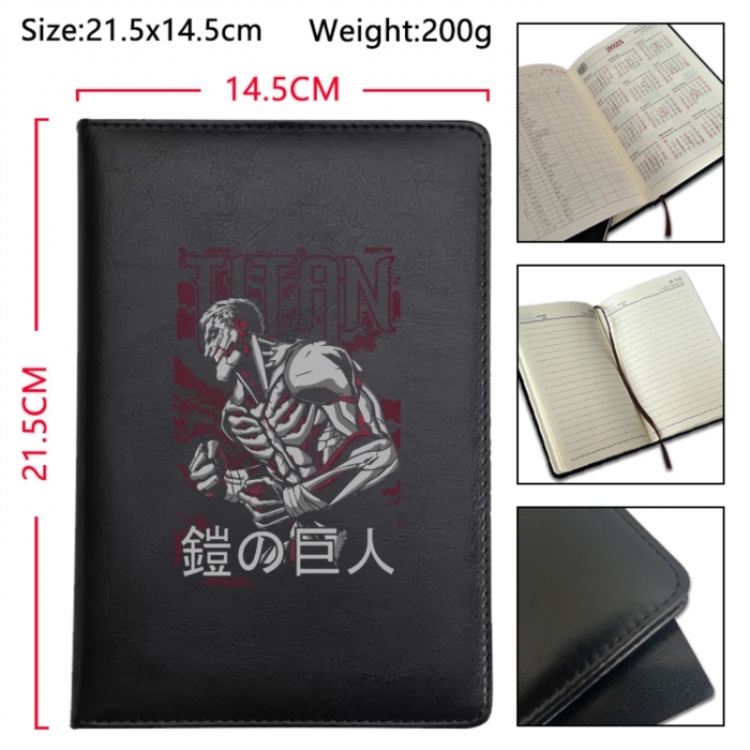 Shingeki no Kyojin Anime Printed PU Car Thread Notebook Hard Cover 21.5x14.5cm