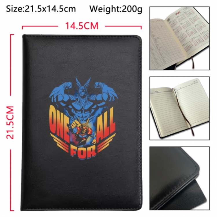 My Hero Academia Anime Printed PU Car Thread Notebook Hard Cover 21.5x14.5cm