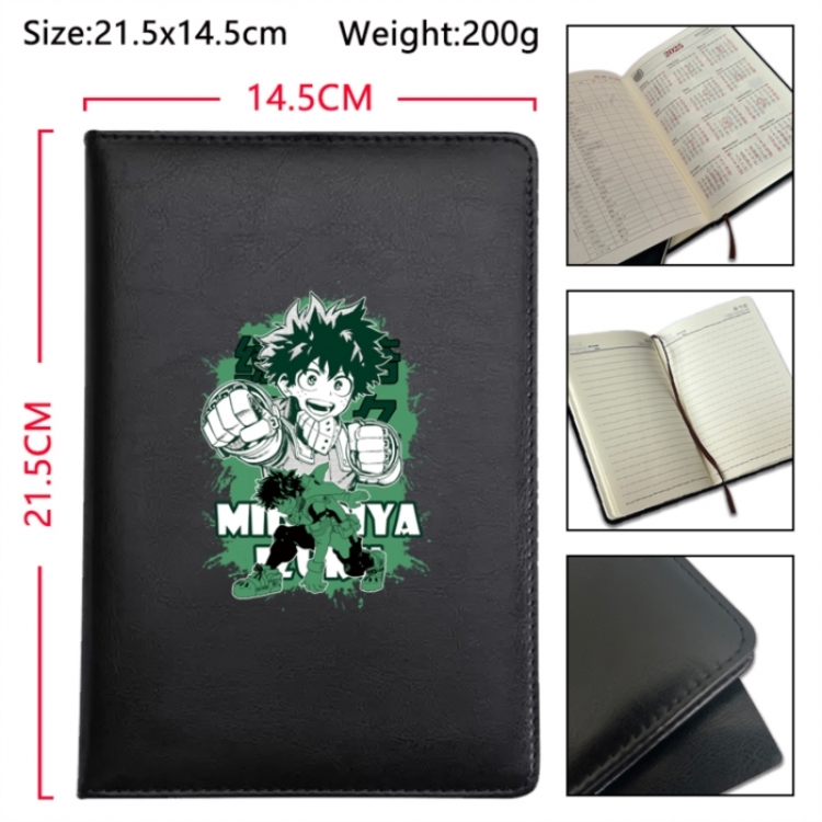 My Hero Academia Anime Printed PU Car Thread Notebook Hard Cover 21.5x14.5cm