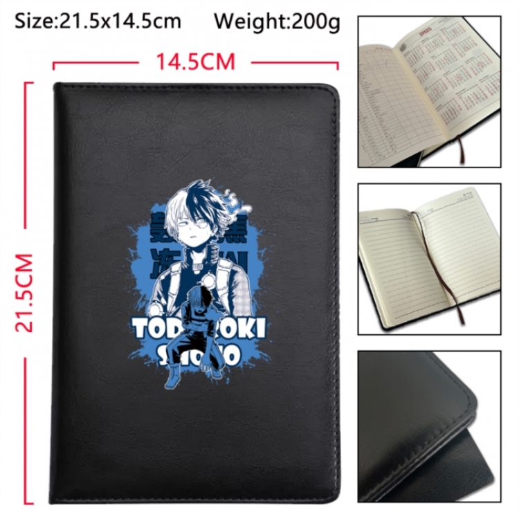 My Hero Academia Anime Printed PU Car Thread Notebook Hard Cover 21.5x14.5cm