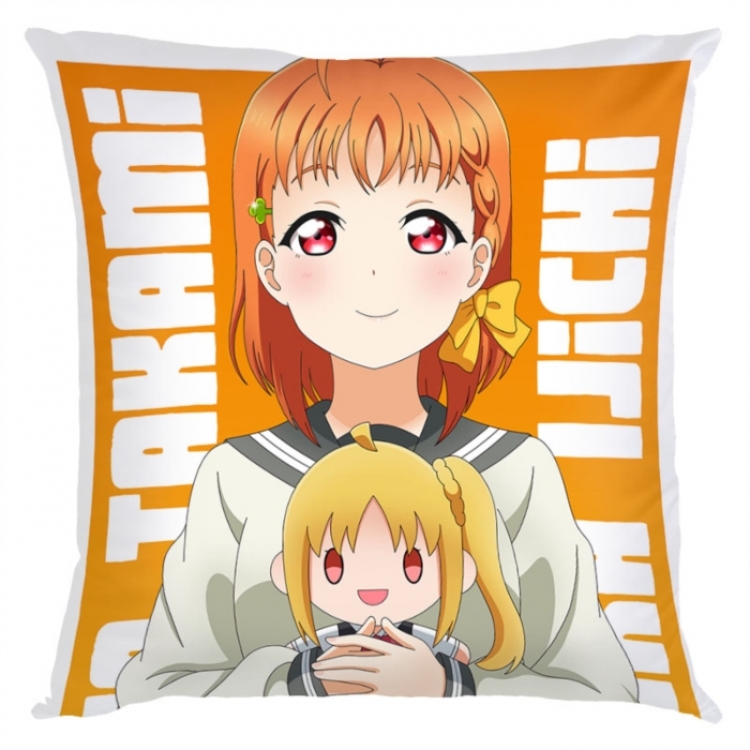 LoveLive Anime square full-color pillow cushion 45X45CM NO FILLING 