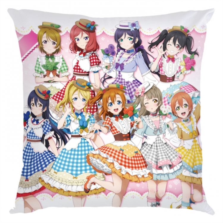 LoveLive  Anime square full-color pillow cushion 45X45CM NO FILLING 