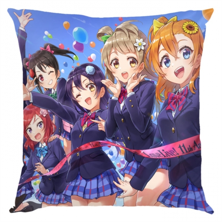 LoveLive  Anime square full-color pillow cushion 45X45CM NO FILLING 