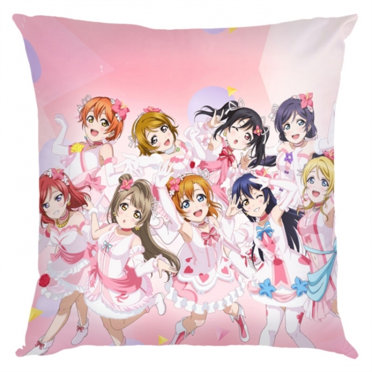 LoveLive  Anime square full-color pillow cushion 45X45CM NO FILLING 