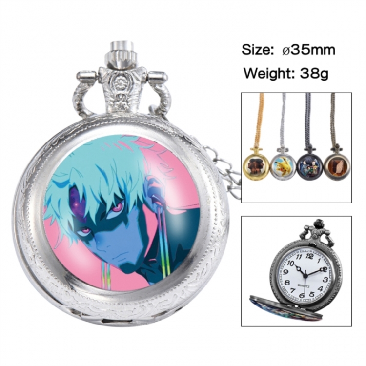 DANDADAN Anime peripheral European and American retro flip pocket watch 35mm