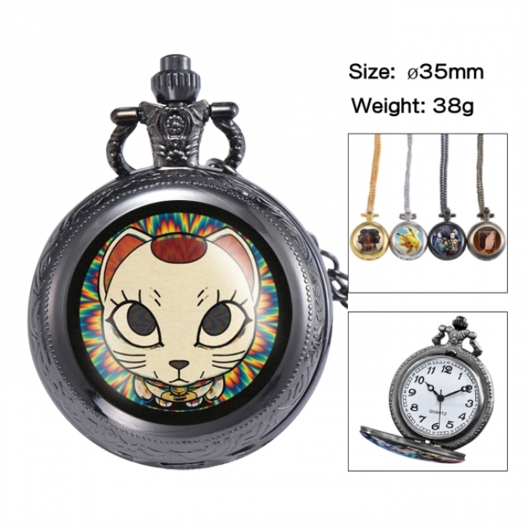 DANDADAN Anime peripheral European and American retro flip pocket watch 35mm