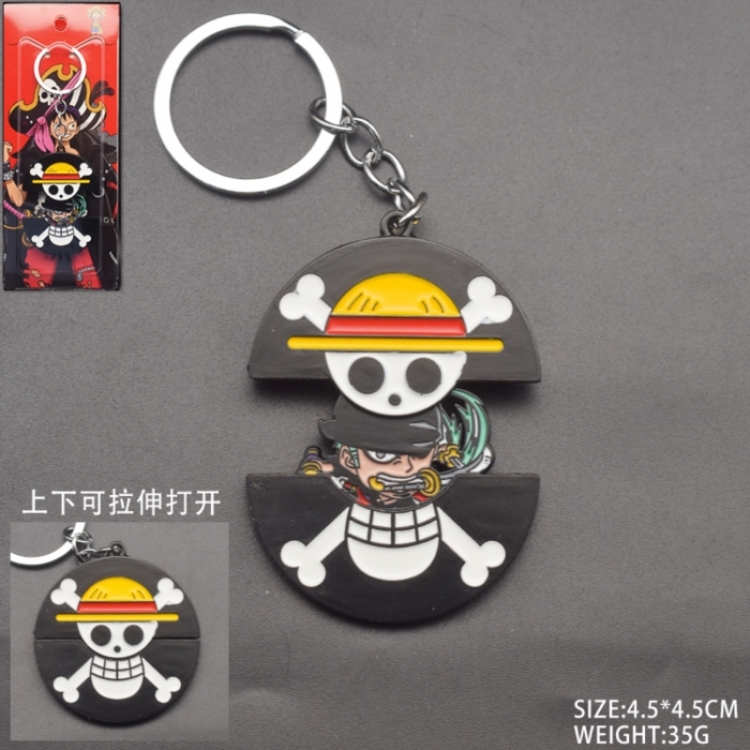 One Piece Anime peripheral retractable keychain